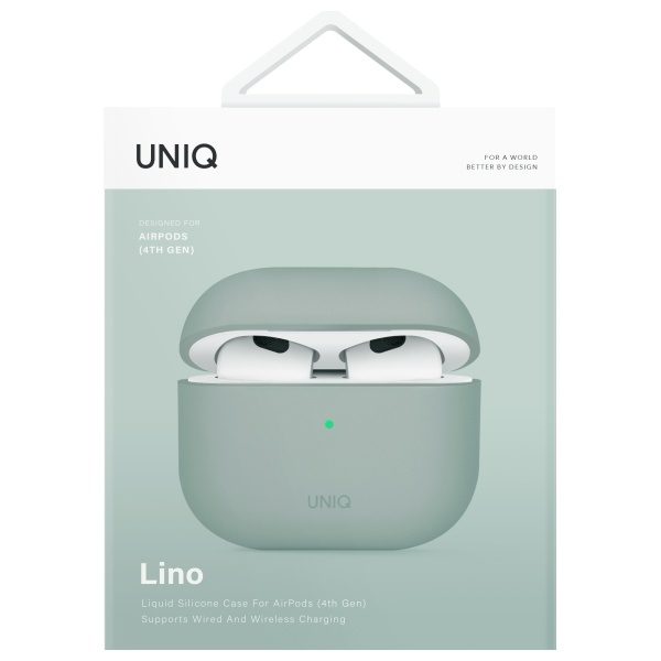 203713_6 Uniq Lino Silicone AirPods 4 Case - Greeneng