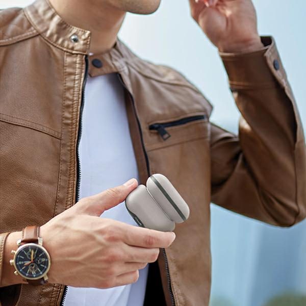 203718_4 Uniq Lyden DS AirPods Pro 2 Case - Beige-Greeneng