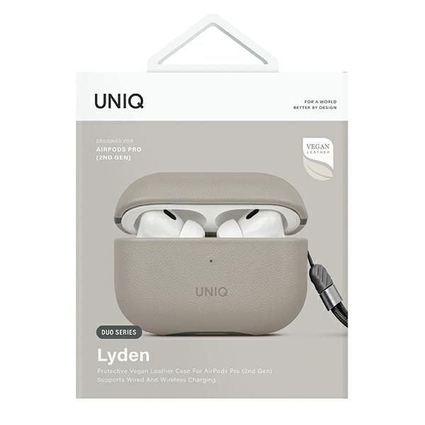 203718_5 Uniq Lyden DS AirPods Pro 2 Case - Beige-Greeneng