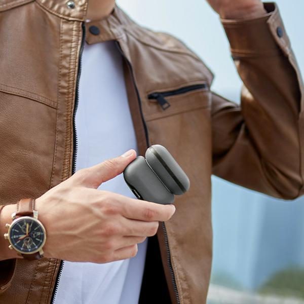 203720_4 Uniq Lyden DS AirPods Pro 2 Case - Gray/Blackeng