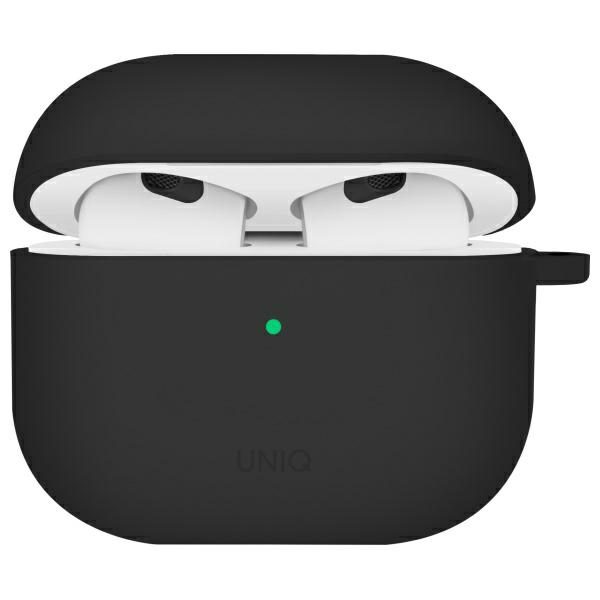 203726_1 Uniq Nexo AirPods 4 + Ear Hooks Silicone case - blackeng