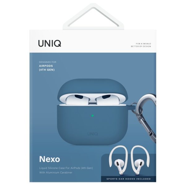 203727_8 Uniq Nexo AirPods 4 + Ear Hooks Silicone case - blueeng