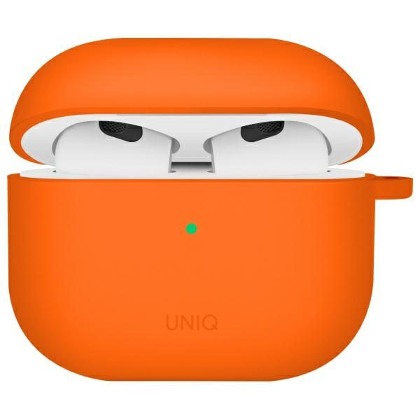 203728_1 Uniq Nexo AirPods 4 + Ear Hooks Silicone case - orangeeng