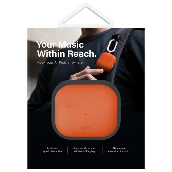 203728_9 Uniq Nexo AirPods 4 + Ear Hooks Silicone case - orangeeng