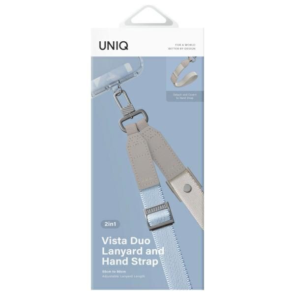 203734_4 Uniq Vista 2-in-1 phone lanyard - blue and beigeeng
