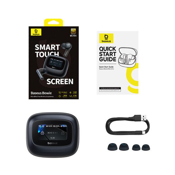 203748_6 Baseus Bowie M2s Ultra TWS Wireless In-Ear Headphones with Interactive Screen - Blackeng