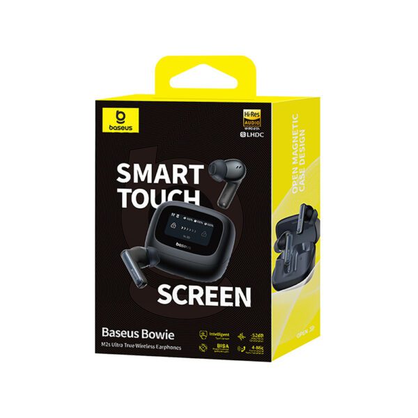 203748_7 Baseus Bowie M2s Ultra TWS Wireless In-Ear Headphones with Interactive Screen - Blackeng