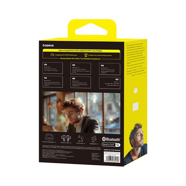 203748_8 Baseus Bowie M2s Ultra TWS Wireless In-Ear Headphones with Interactive Screen - Blackeng