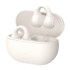 Baseus Bass 15 Clip OWS Wireless Headphones with Baseus Simple USB-C 3A 30cm Cable - Whiteeng