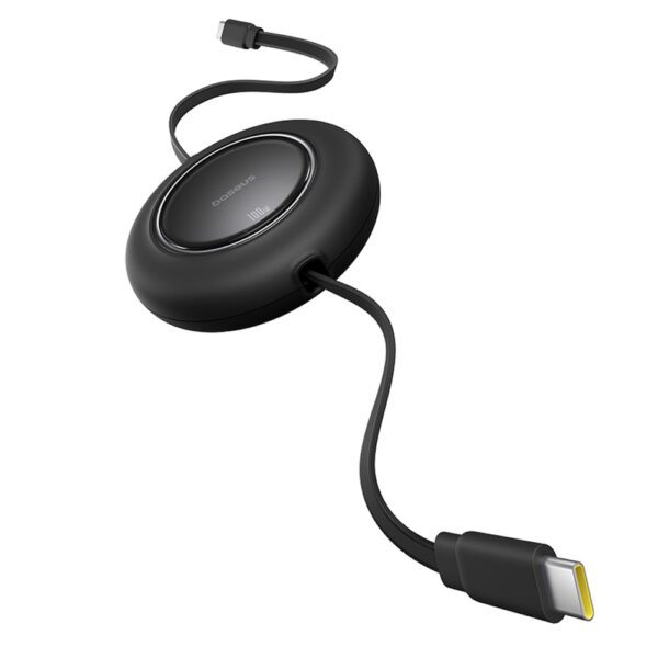 203754_5 Baseus Free2Pull Mini 100W Retractable USB-C Cable - USB-C 2m - Blackeng