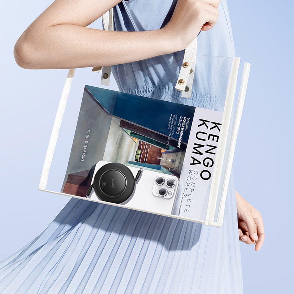 203754_7 Baseus Free2Pull Mini 100W Retractable USB-C Cable - USB-C 2m - Blackeng