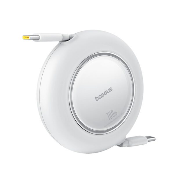 203755_4 Baseus Free2Pull Mini 100W Retractable USB-C Cable - USB-C 2m - Whiteeng