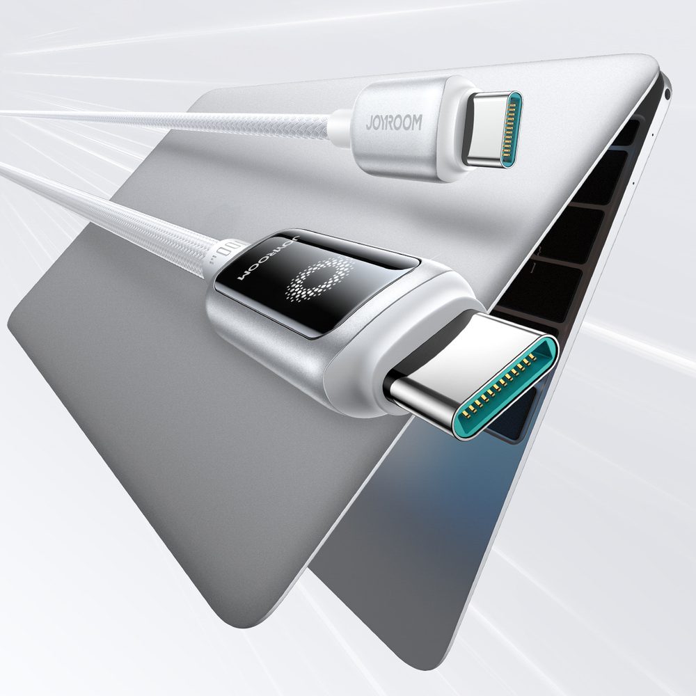 203868_5 Joyroom S-A55 StarFlight 100W USB-C - USB-C Cable 1.2m - Whiteeng
