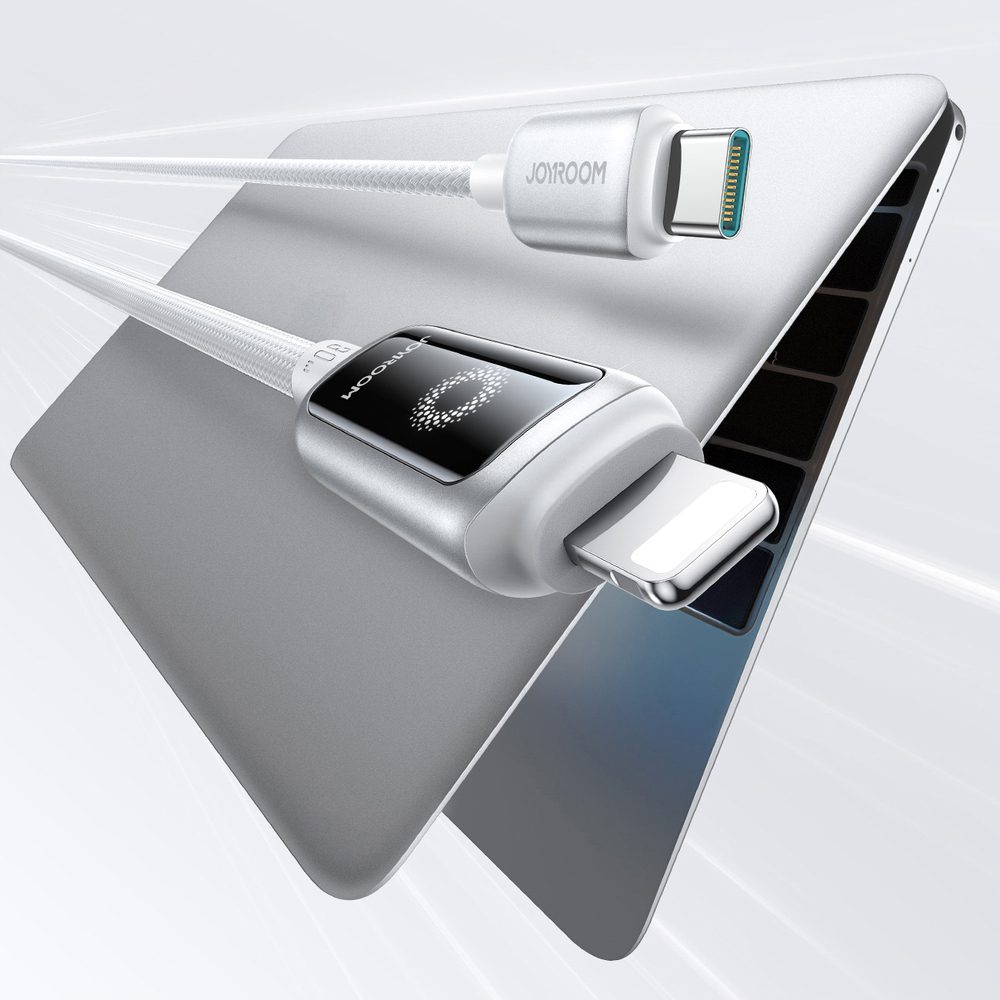 203898_3 Joyroom S-A55 StarFlight 30W USB-C - Lightning cable 1.2m - whiteeng