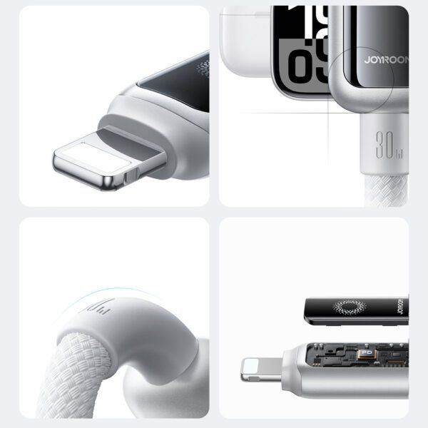 203898_8 Joyroom S-A55 StarFlight 30W USB-C - Lightning cable 1.2m - whiteeng