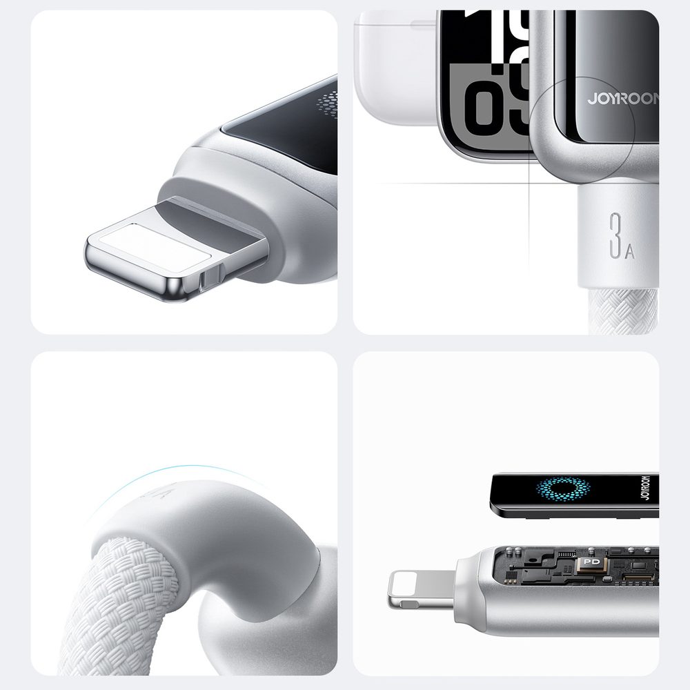 Joyroom S-A55 StarFlight 3A USB-A - Lightning cable 1.2m - whiteeng