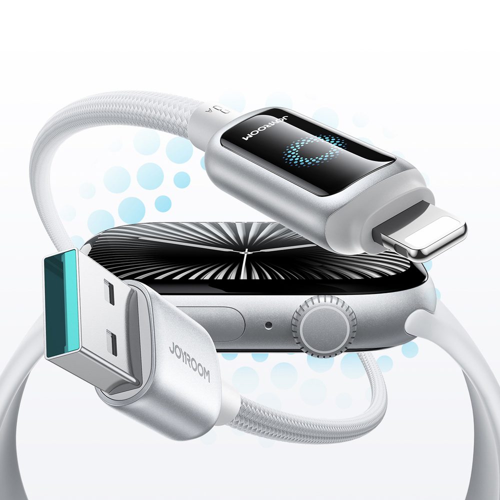 Joyroom S-A55 StarFlight 3A USB-A - Lightning cable 1.2m - whiteeng