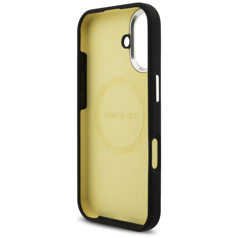 AMG Silicone Oversize Rhombs MagSafe Case for iPhone 17 - Blackeng