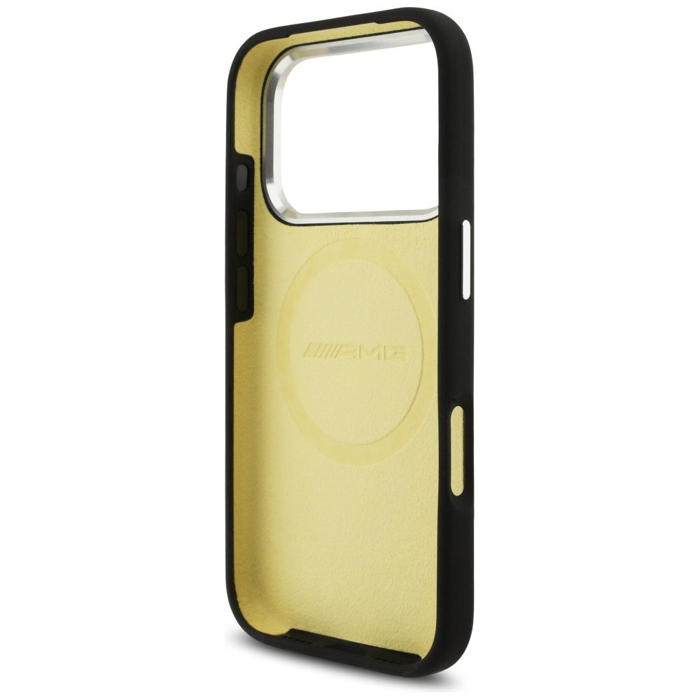 AMG Silicone Oversize Rhombs MagSafe Case for iPhone 17 Pro - Blackeng