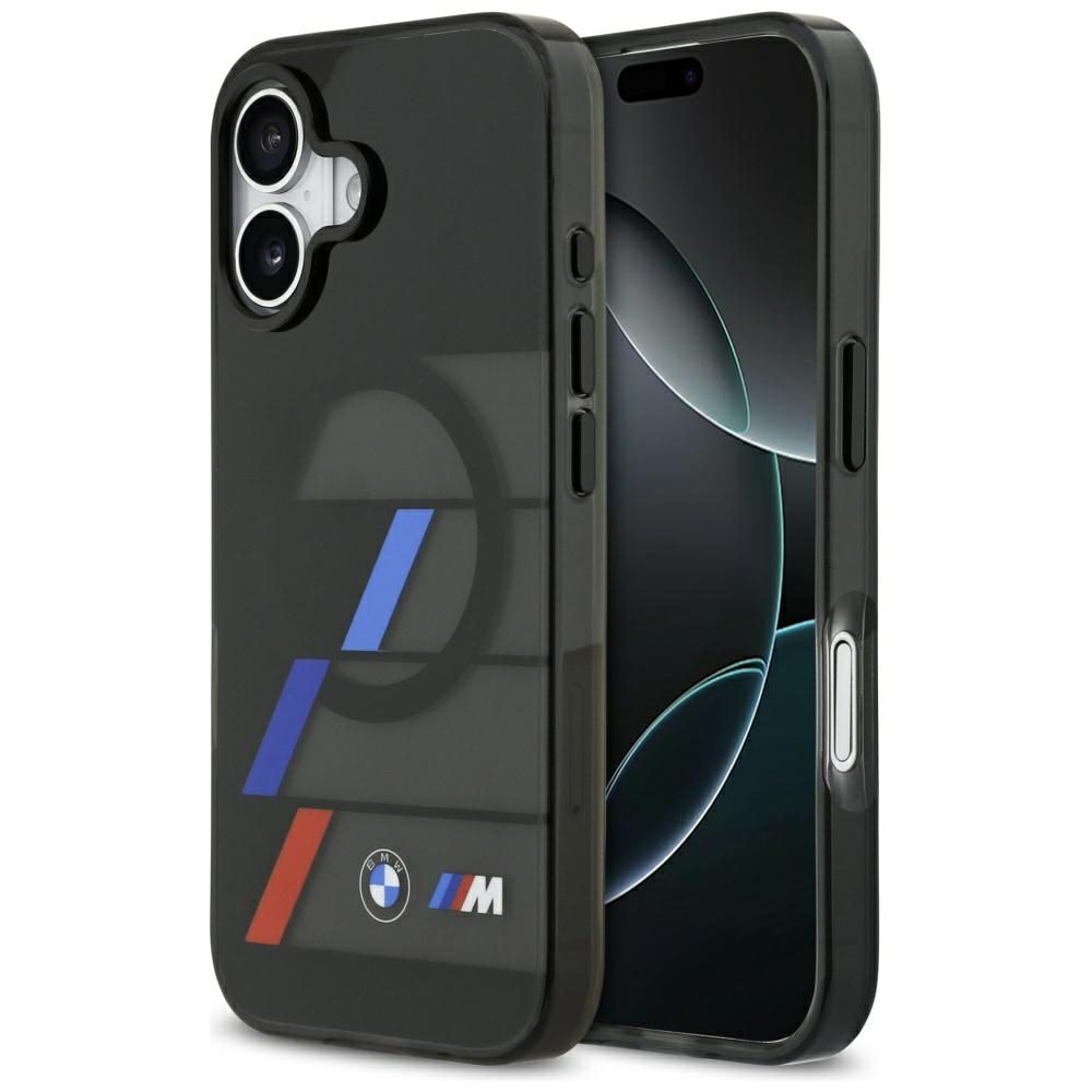 BMW M IML Metal Buttons Tricolor Lines MagSafe Case for iPhone 17 - Blackeng