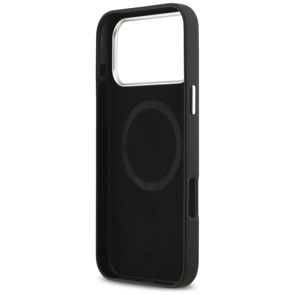 BMW Sign Full Wrapped Metal MagSafe Case for iPhone 17 Pro Max - Blackeng