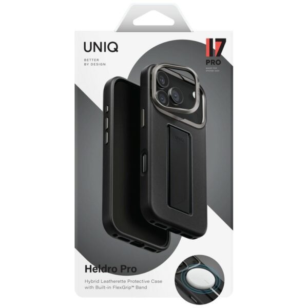 203918_6 Uniq Heldro Pro Magclick Charging Case for iPhone 17 Pro - Blackeng