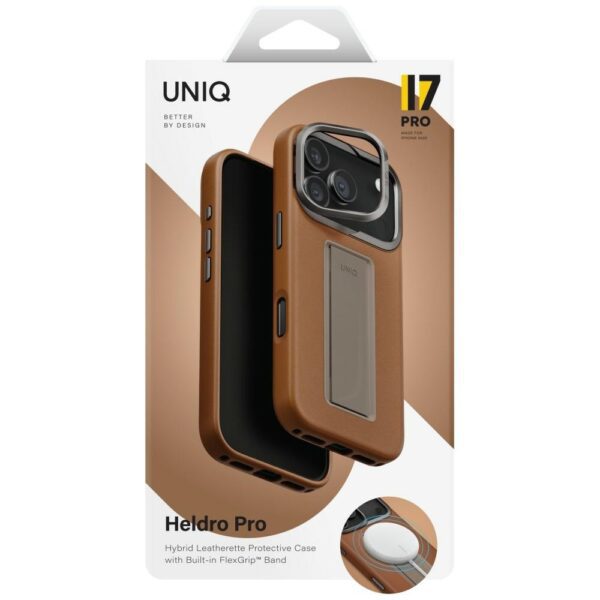 203919_6 Uniq Heldro Pro Magclick Charging Case for iPhone 17 Pro - Browneng