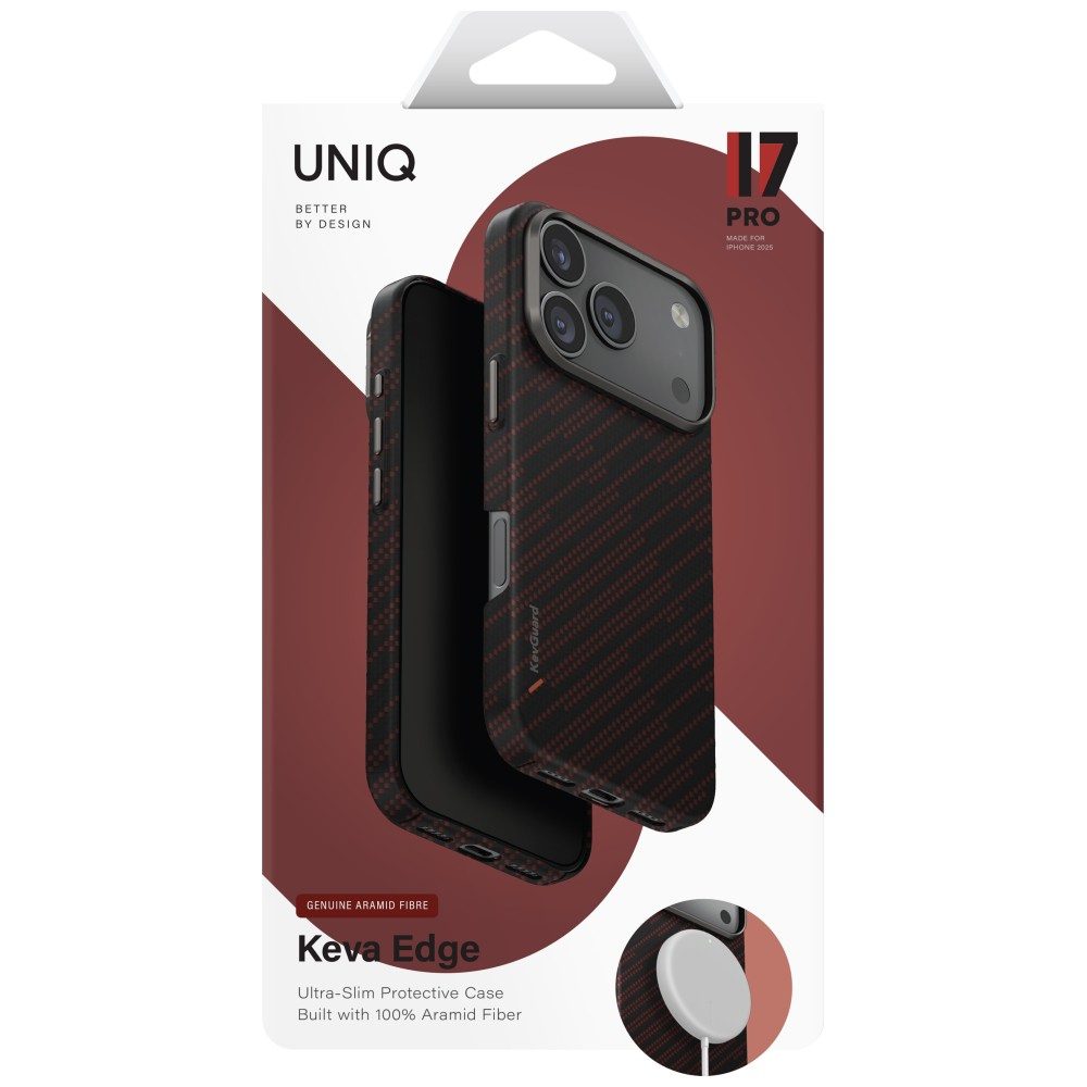 203924_6 Uniq Keva EDGE Magclick Charging Case for iPhone 17 Pro - Orangeeng