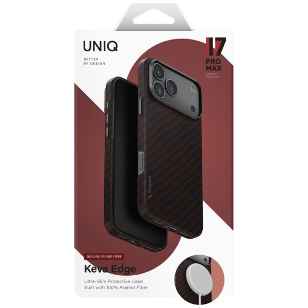 203927_6 Uniq Keva EDGE Magclick Charging Case for iPhone 17 Pro Max - Orangeeng