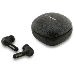 Guess 4G Classic Metal Logo TWS ENC Headphones - Blackeng