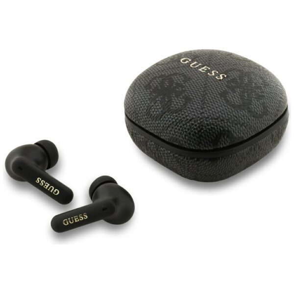 Guess 4G Classic Metal Logo TWS ENC Headphones - Blackeng