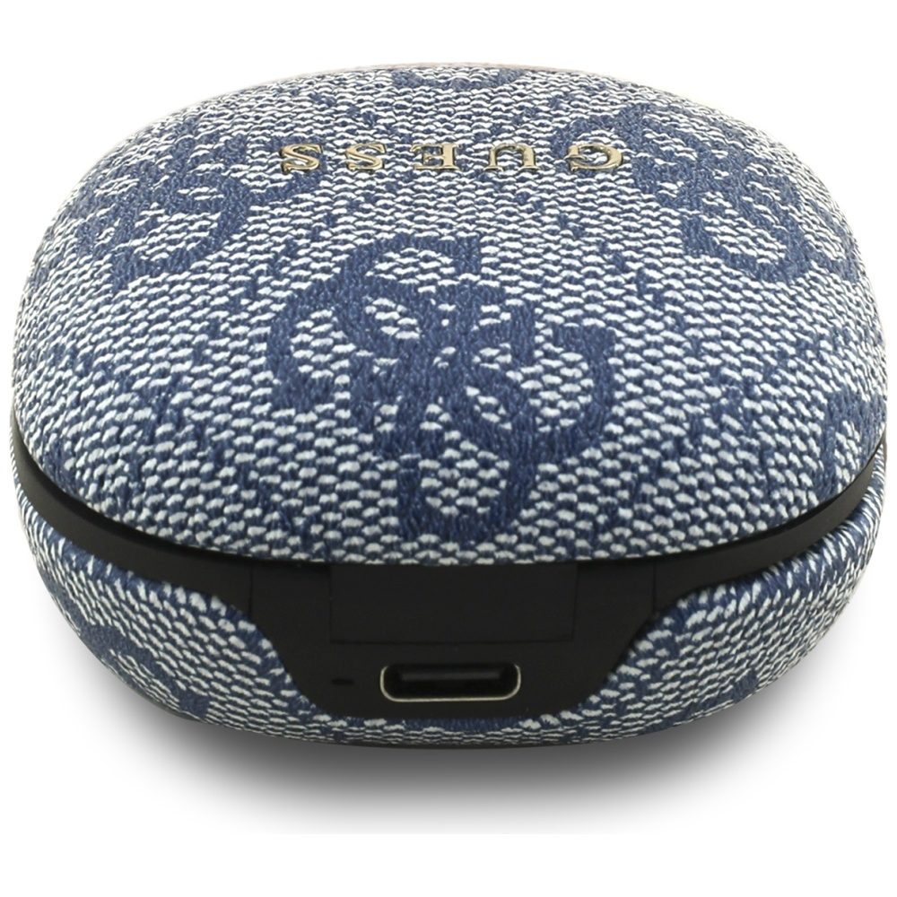 Guess 4G Classic Metal Logo TWS ENC Headphones - Blueeng