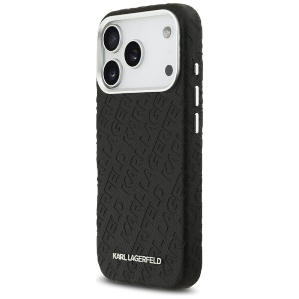 Karl Lagerfeld FW Stamped Karl MagSafe Case for iPhone 17 Pro - Blackeng