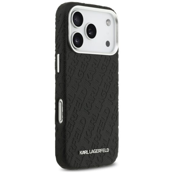 Karl Lagerfeld FW Stamped Karl MagSafe Case for iPhone 17 Pro - Blackeng