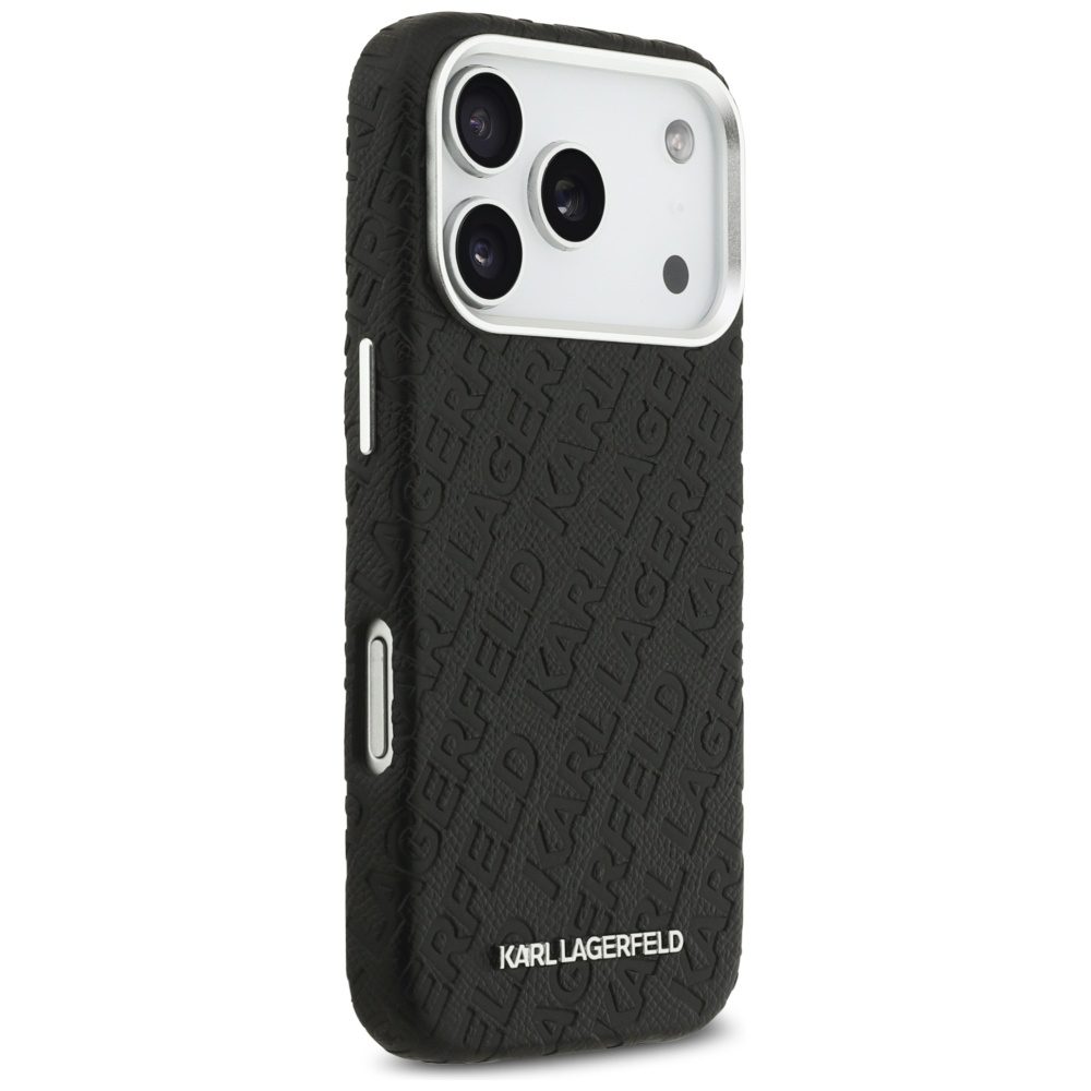 Karl Lagerfeld FW Stamped Karl MagSafe Case for iPhone 17 Pro - Blackeng