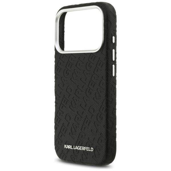 Karl Lagerfeld FW Stamped Karl MagSafe Case for iPhone 17 Pro - Blackeng