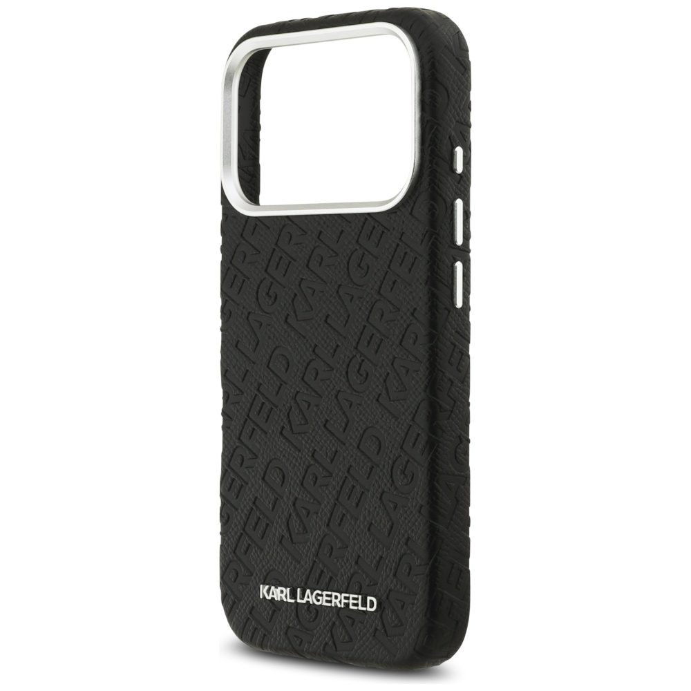 Karl Lagerfeld FW Stamped Karl MagSafe Case for iPhone 17 Pro - Blackeng