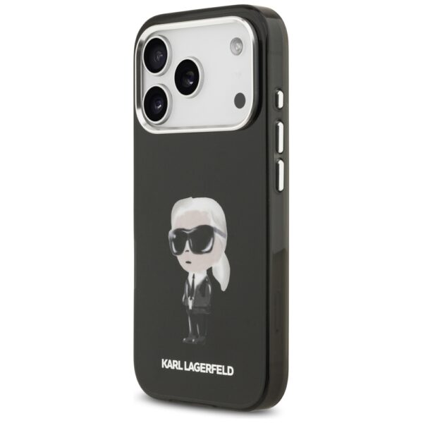 Karl Lagerfeld IML Aquarelle Karl & Logo MagSafe Case for iPhone 17 Pro - Blackeng