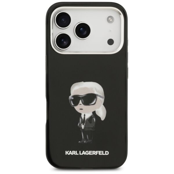 Karl Lagerfeld IML Aquarelle Karl & Logo MagSafe Case for iPhone 17 Pro - Blackeng
