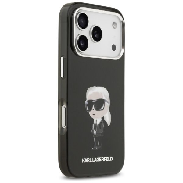 Karl Lagerfeld IML Aquarelle Karl & Logo MagSafe Case for iPhone 17 Pro - Blackeng