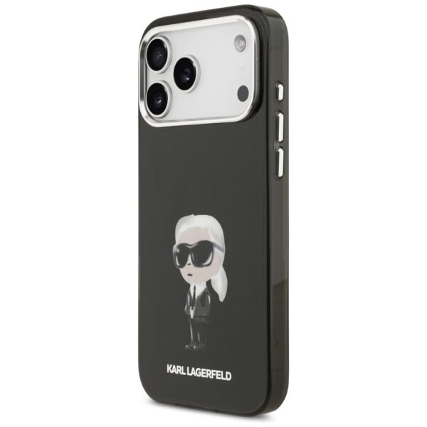 Karl Lagerfeld IML Aquarelle Karl & Logo MagSafe Case for iPhone 17 Pro Max - Blackeng