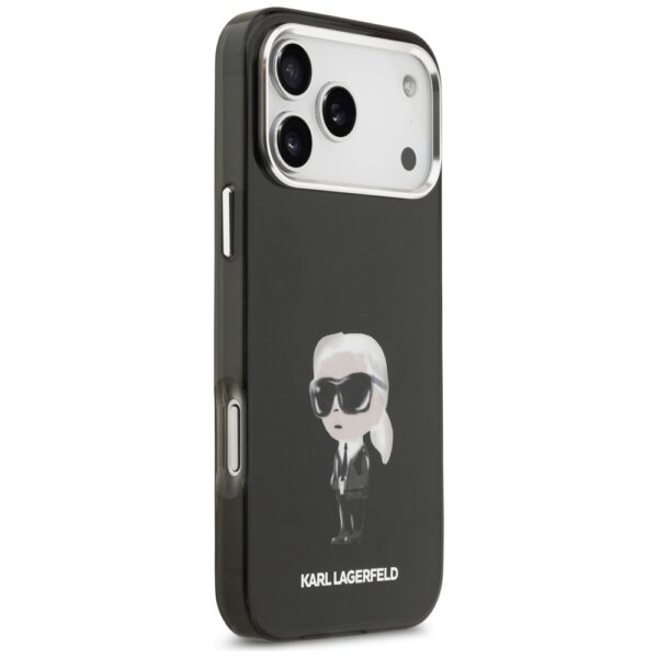 Karl Lagerfeld IML Aquarelle Karl & Logo MagSafe Case for iPhone 17 Pro Max - Blackeng