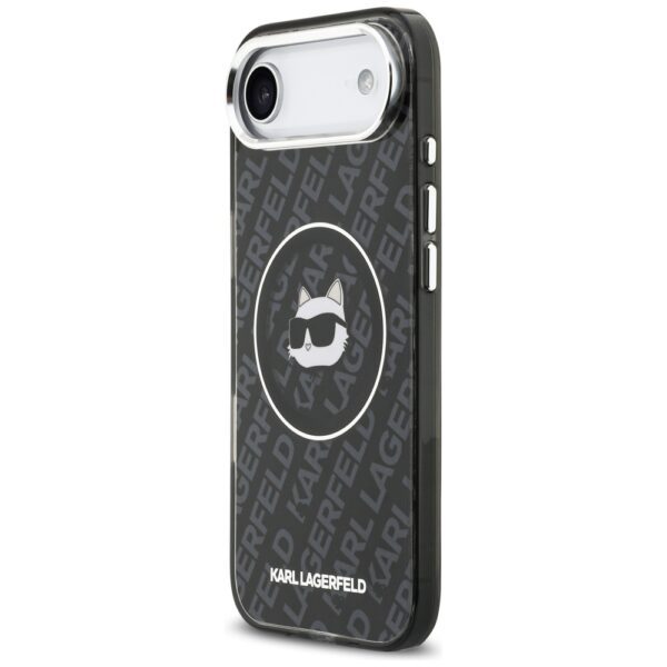 Karl Lagerfeld IML Choupette Head Logo MagSafe iPhone Air Case - Blackeng