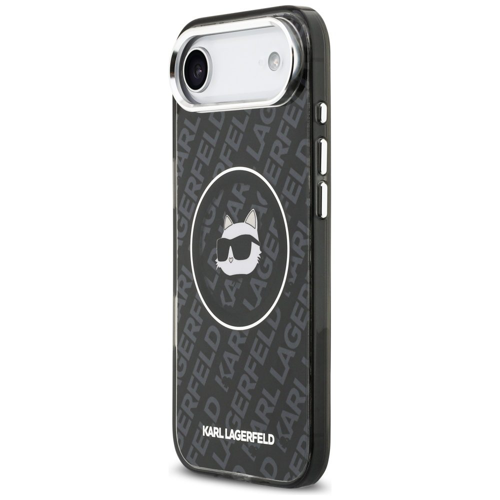 Karl Lagerfeld IML Choupette Head Logo MagSafe iPhone Air Case - Blackeng