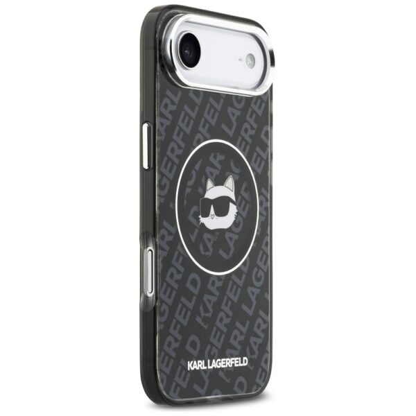 Karl Lagerfeld IML Choupette Head Logo MagSafe iPhone Air Case - Blackeng