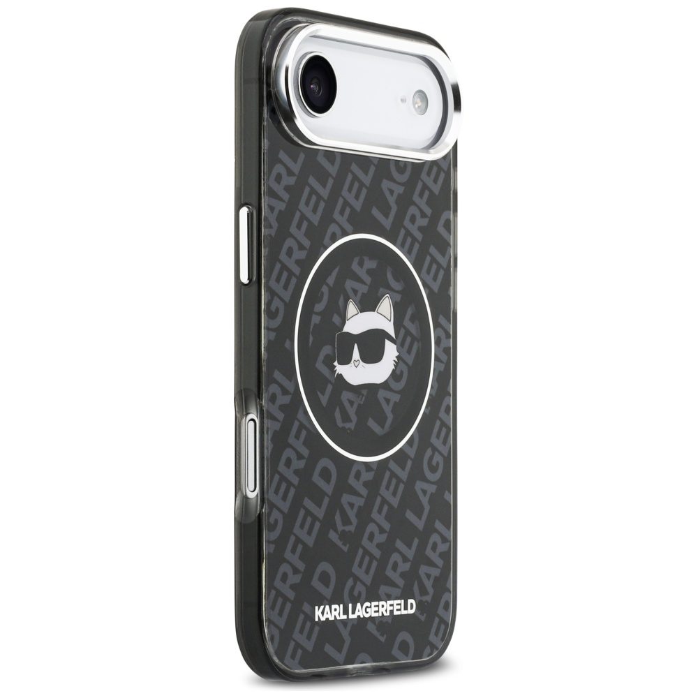 Karl Lagerfeld IML Choupette Head Logo MagSafe iPhone Air Case - Blackeng
