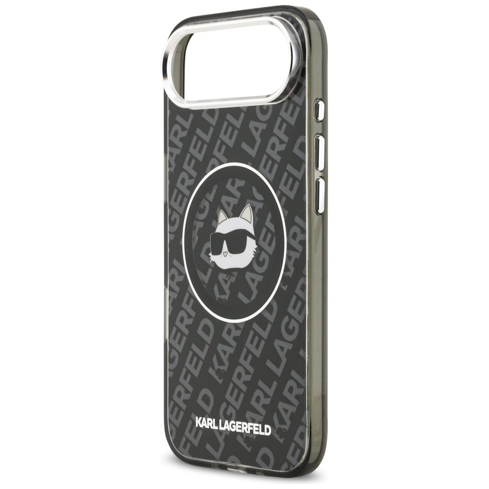 Karl Lagerfeld IML Choupette Head Logo MagSafe iPhone Air Case - Blackeng