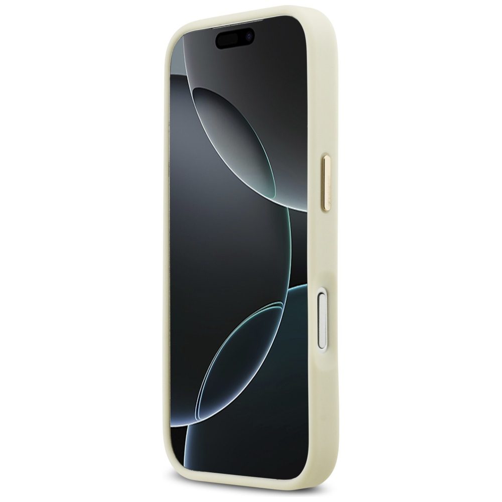 Karl Lagerfeld Karl Script Logo iPhone 17 Pro Case - Beigeeng