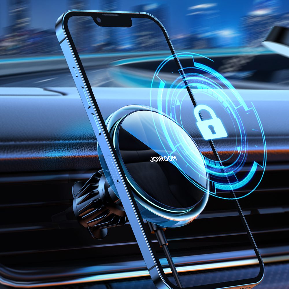 203981_17 Joyroom car phone holder with 15W Qi inductive charger (MagSafe compatible) for air vent, silver (JR-ZS291)eng