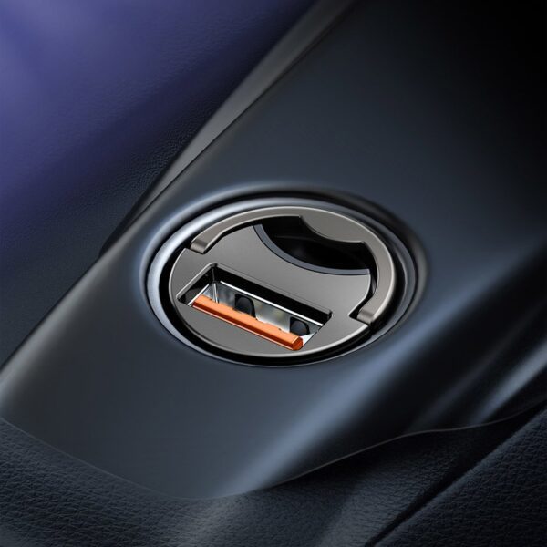 Baseus Tiny Star mini smart USB car charger 30W Quick Charge 3.0 gray (VCHX-A0G)eng